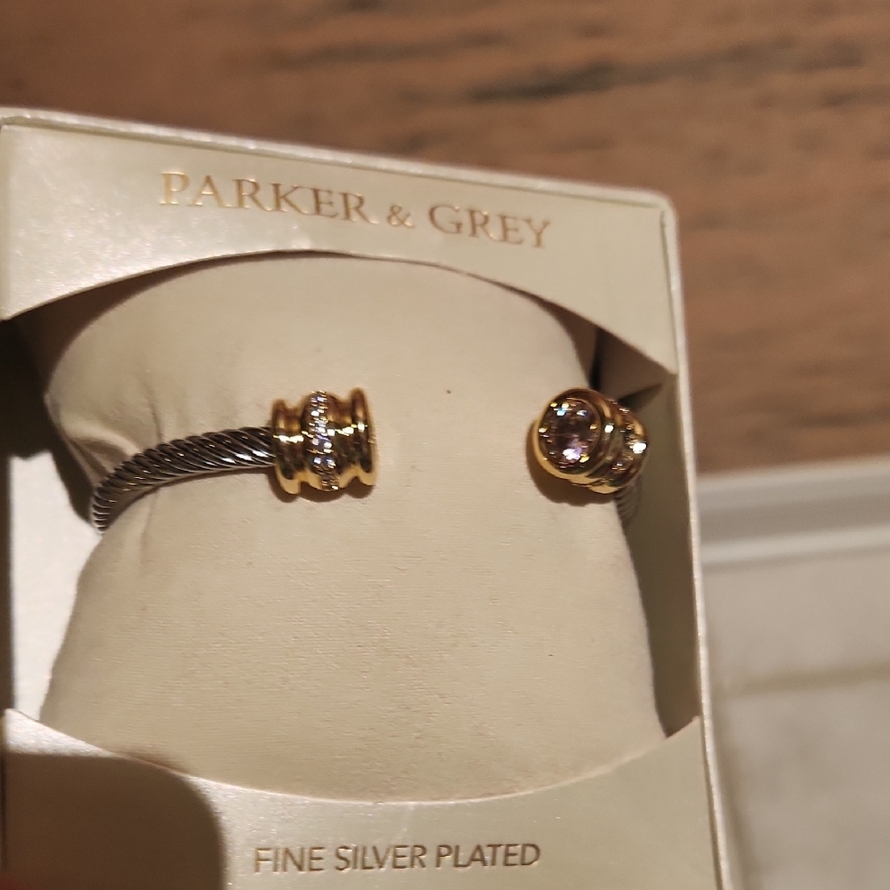 Silver and Gold Plated Bracelet - Picture 13 of 13